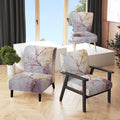 Upholstered Floral Accent Chair and Traditional Arm Chair K8615