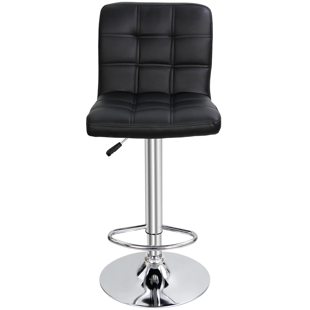Set of 2 Height Adjustable Swivel Bar Stool V261