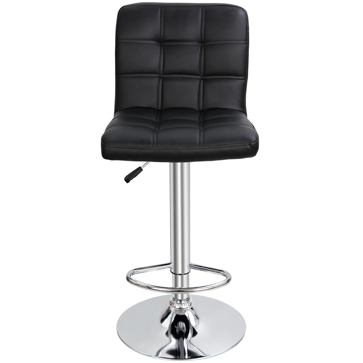 Set of 2 Height Adjustable Swivel Bar Stool V261