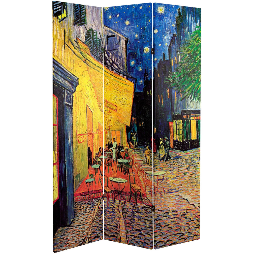 6 ft. Tall 3 Panel Canvas Room Divider P438