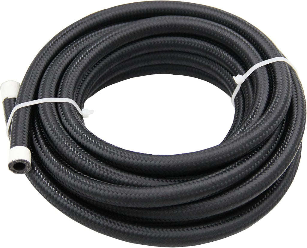 6AN 20FT Nylon Stainless Steel Braided Fuel Line Hose with 10PCS 6AN Swivel Adapter Kit I5440