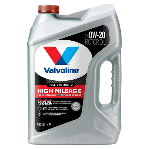 0W-20 Full Synthetic High Mileage Motor Oil 5 QT S3265