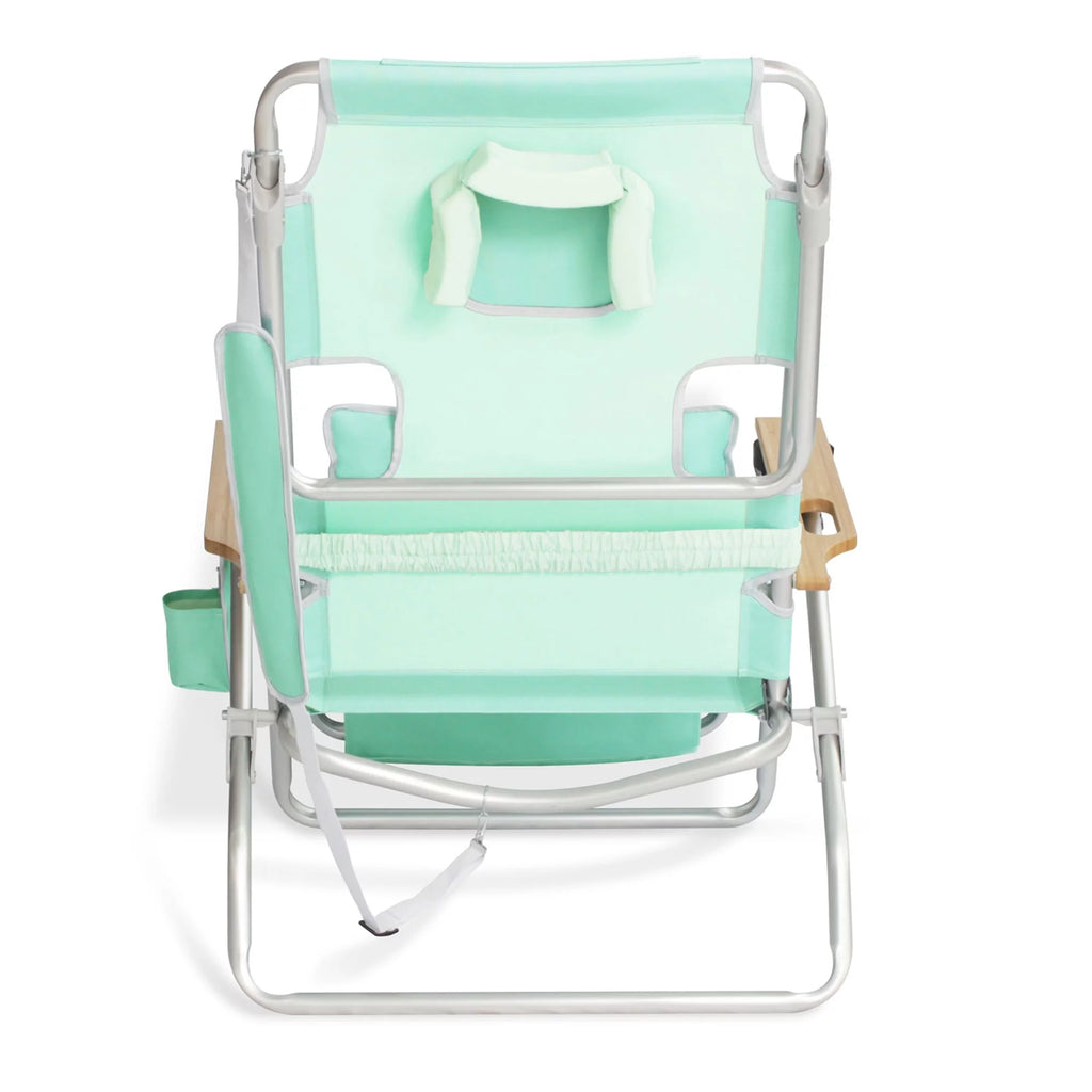 Teal 2 Pack Padded Outdoor Folding Beach Chair F5074