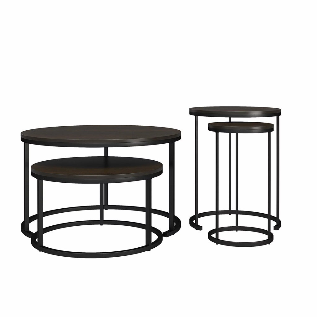 4-Piece Nesting Coffee and End Table Bundle F764527