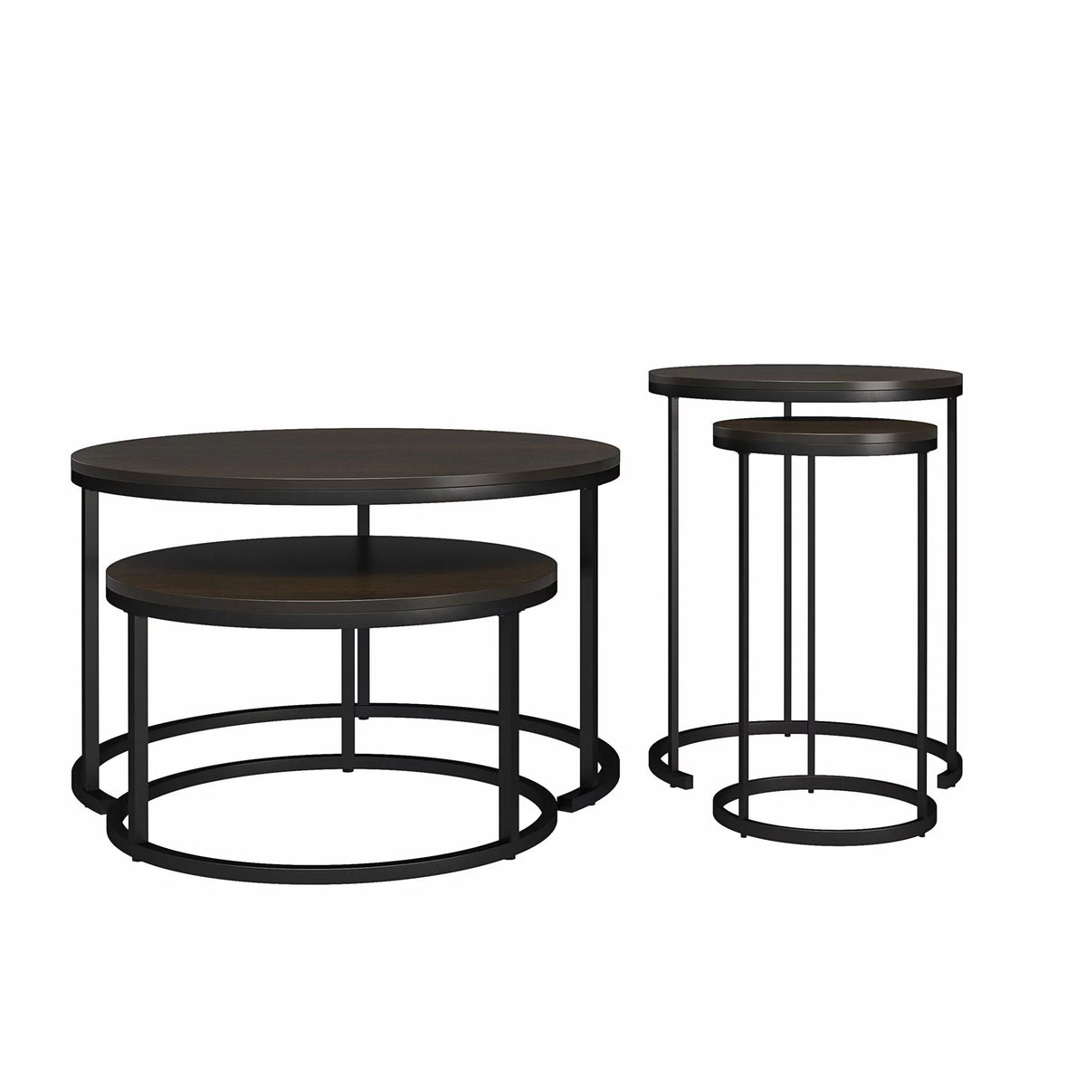 4-Piece Nesting Coffee and End Table Bundle F764527