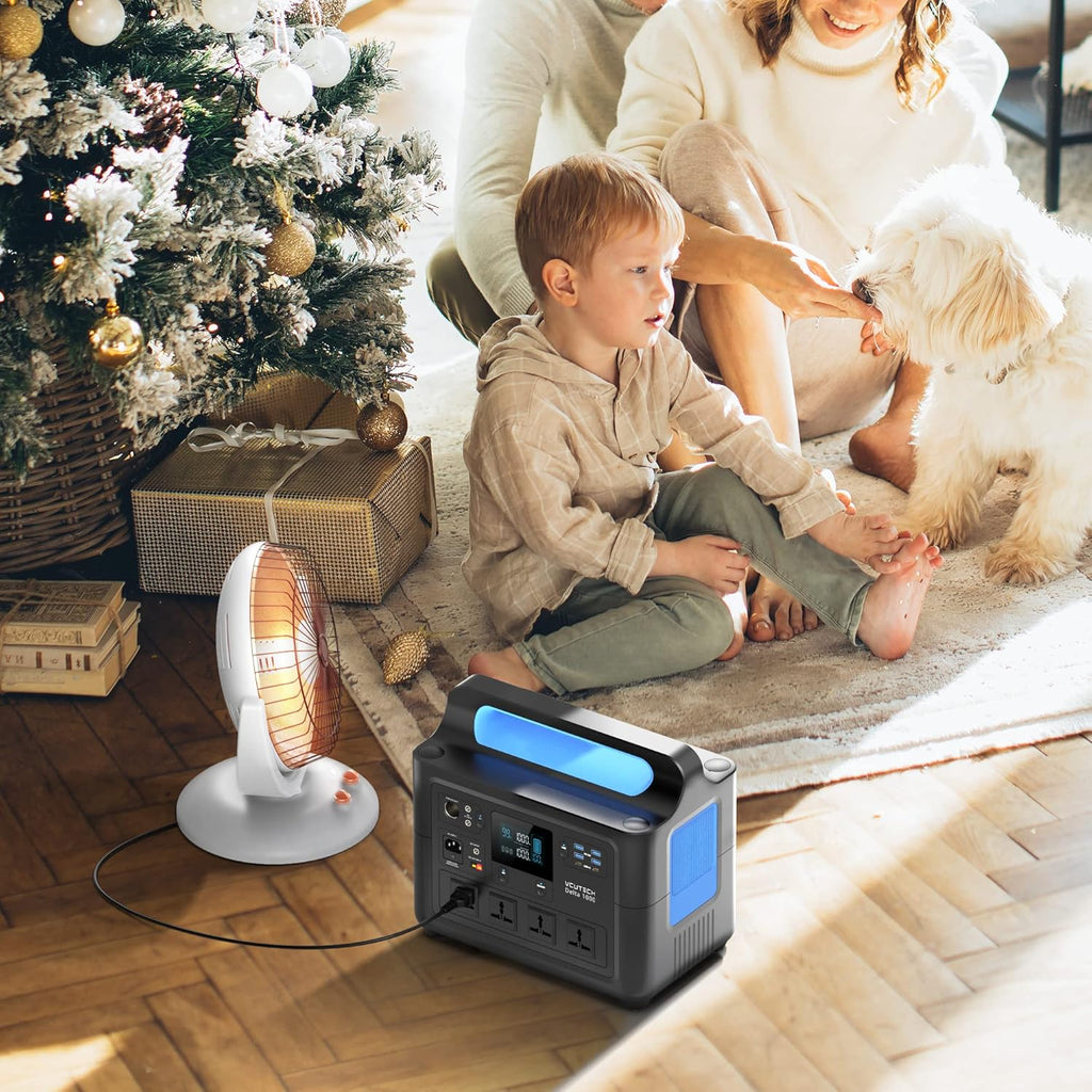 Portable Power Station 1000W Solar Generator with Solar Panel K26623