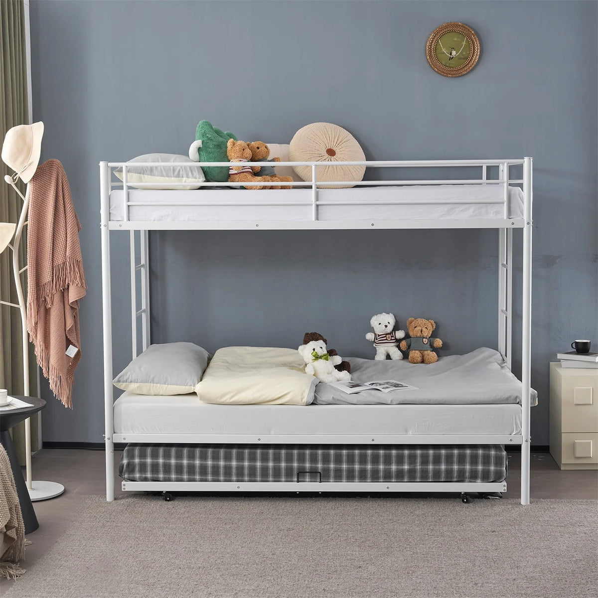 Twin over Twin Steel Bunk Beds Z705882