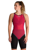 Open Back Jester Red Racing Swim Top R882