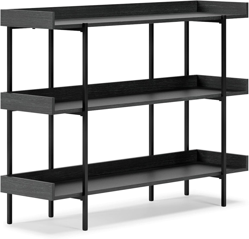 Black 3-Tier Bookcase V612