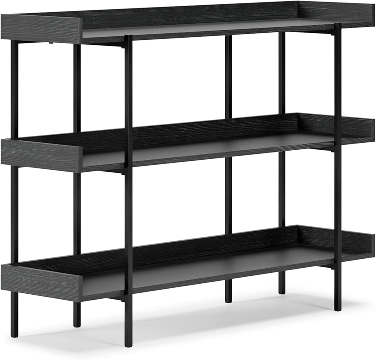 Black 3-Tier Bookcase V612