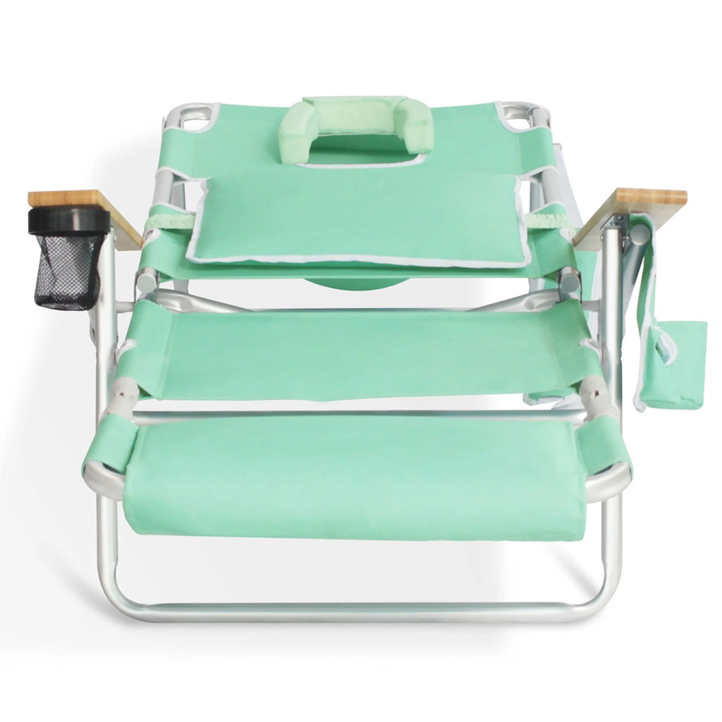 Teal 2 Pack Padded Outdoor Folding Beach Chair F5074
