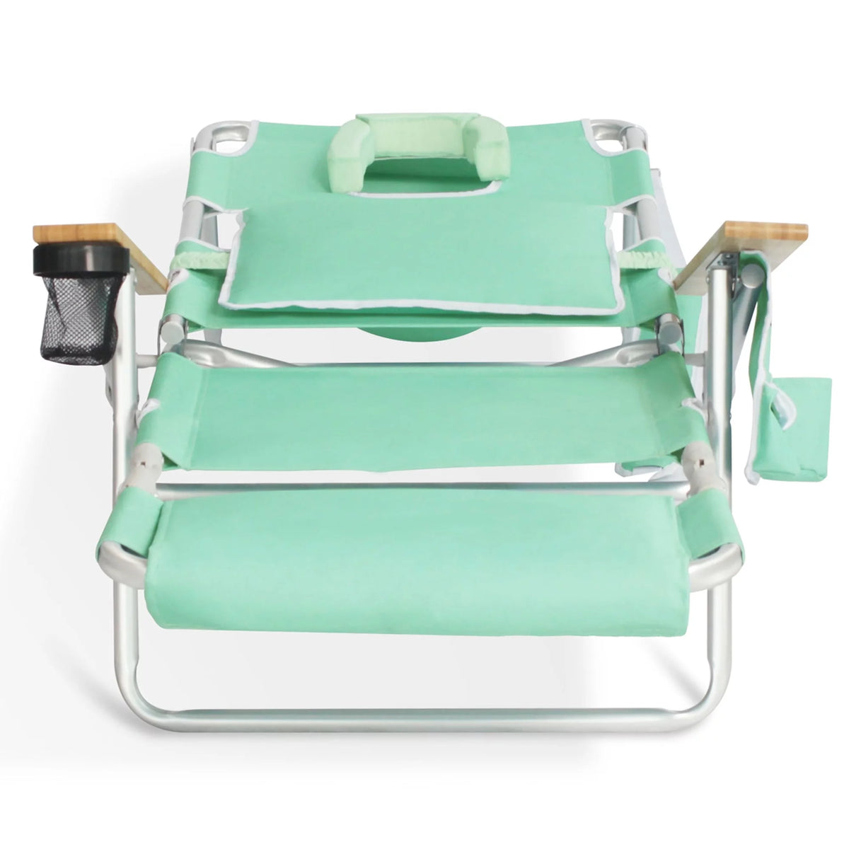 Teal 2 Pack Padded Outdoor Folding Beach Chair F5074