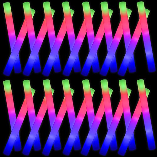 20 Pack LED Light Up Foam Glow Sticks U258
