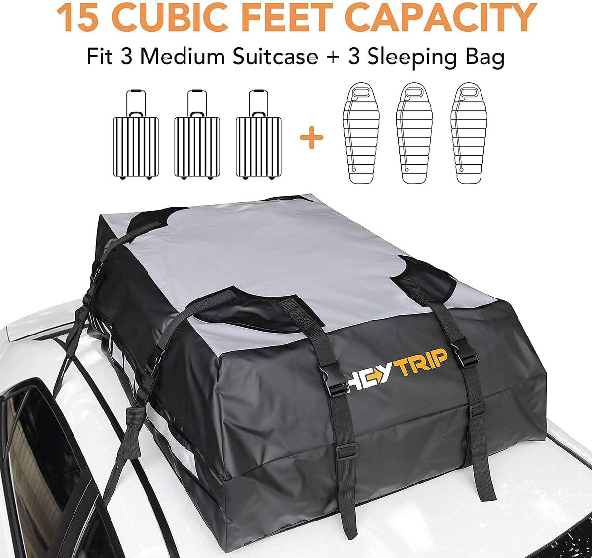 Waterproof Rooftop Cargo Carrier with Non-Slip Bottom Q7612