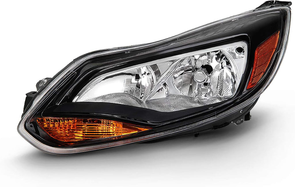 Black Trim Halogen Headlights Pair R1765