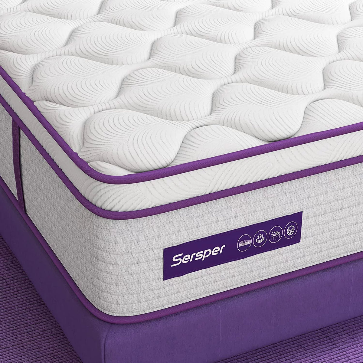 Queen Size 10 inch Memory Foam Hybrid Mattress L92764