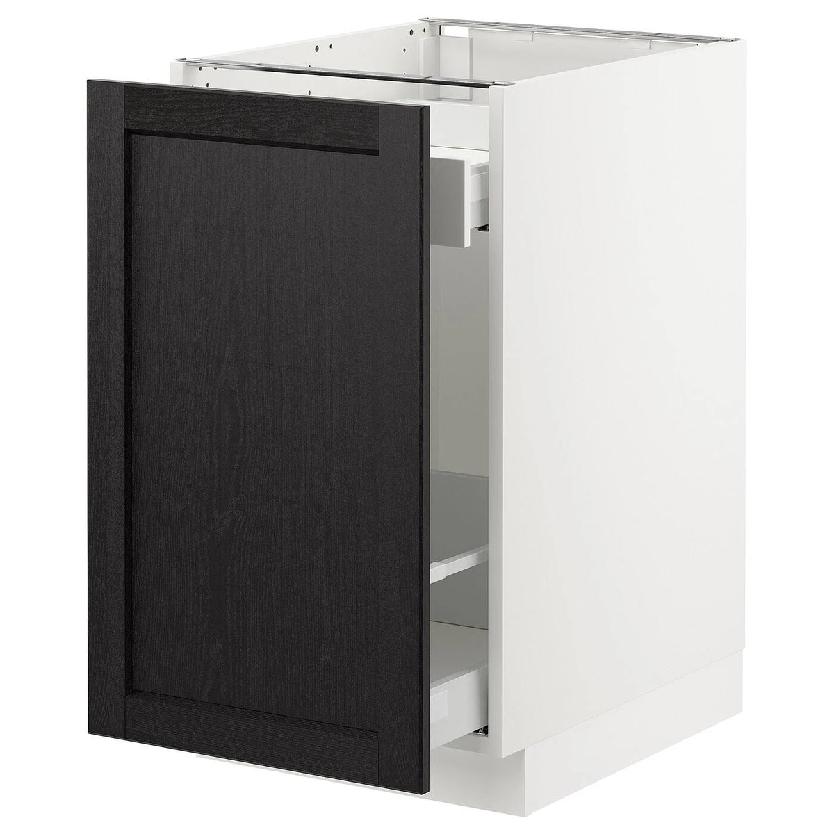 White Base Cabinet with Pull-Out Storage I698897