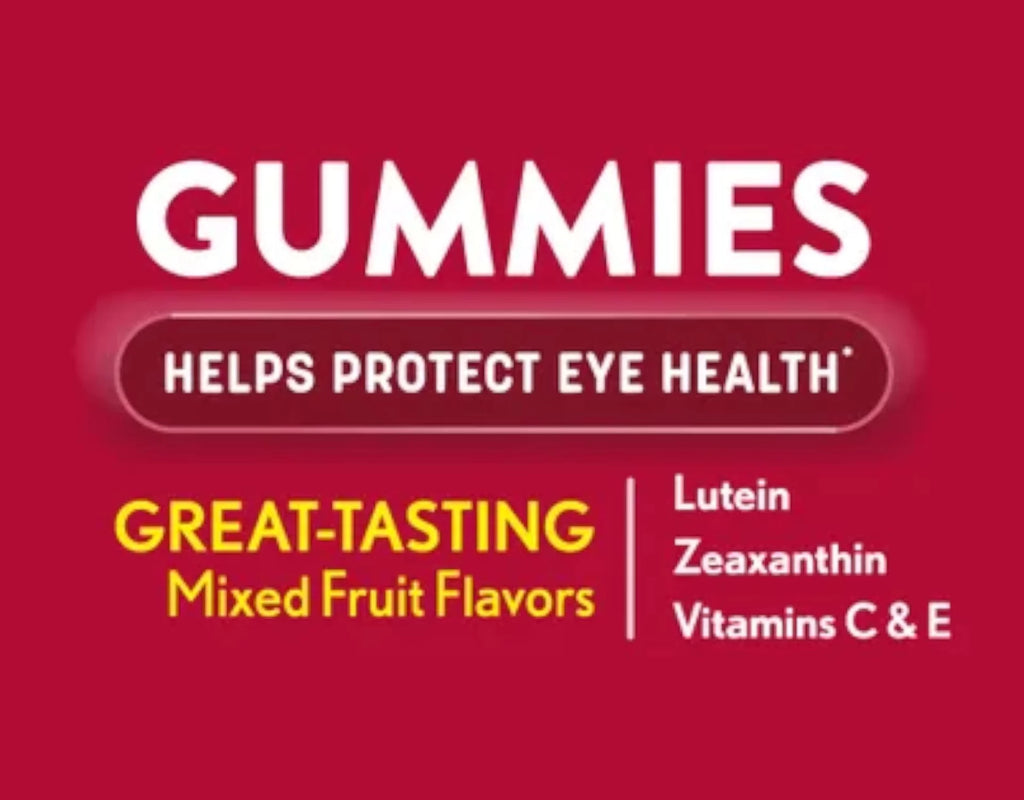 Eye Vitamin & Mineral Supplement Gummies with Lutein & Zeaxanthin, 60 Gummies, 4-Pack W862