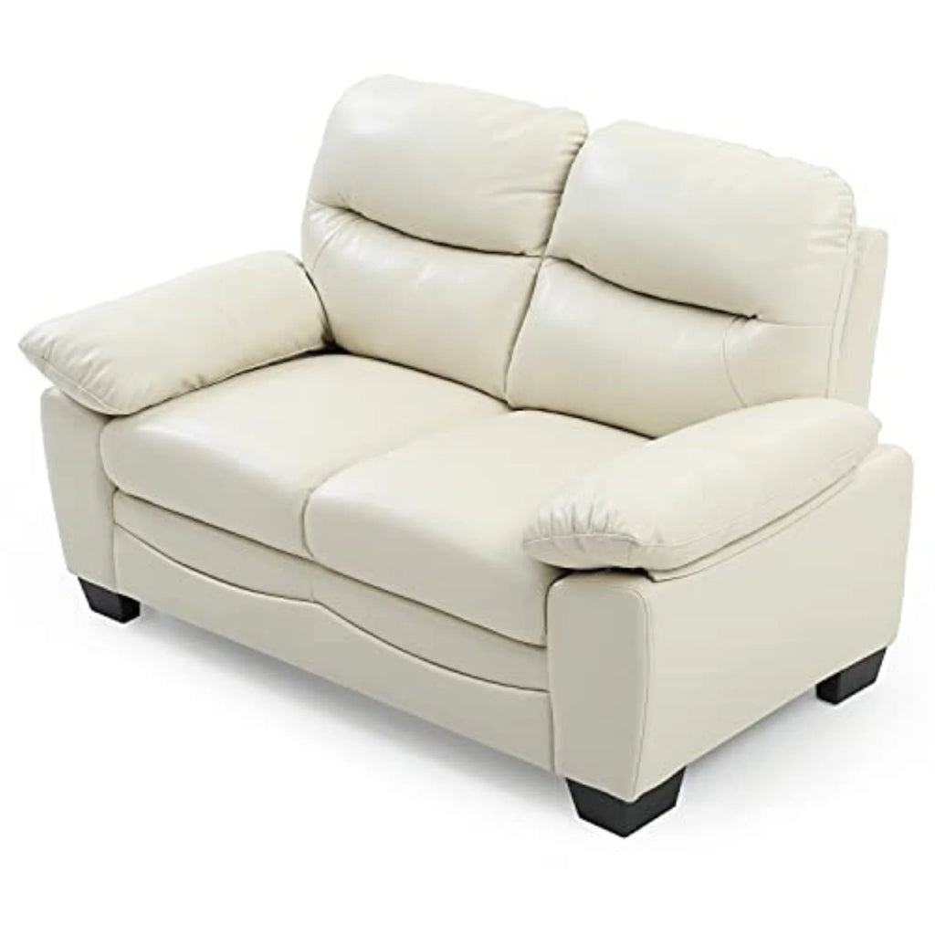 Faux Leather Loveseat in Pearl S856656