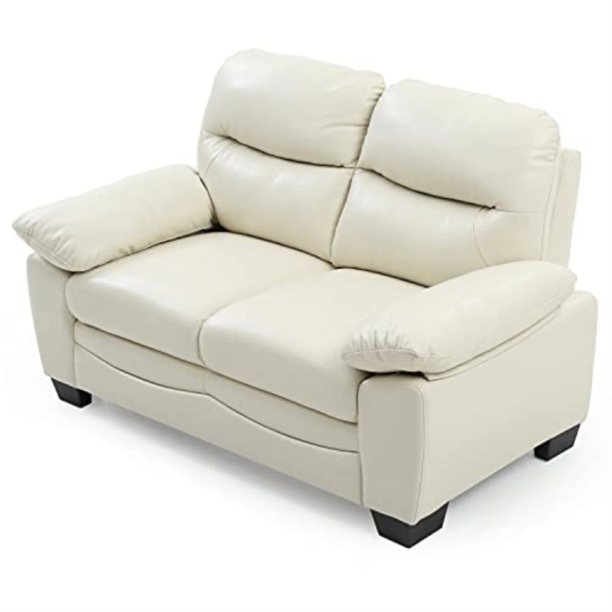 Faux Leather Loveseat in Pearl S856656