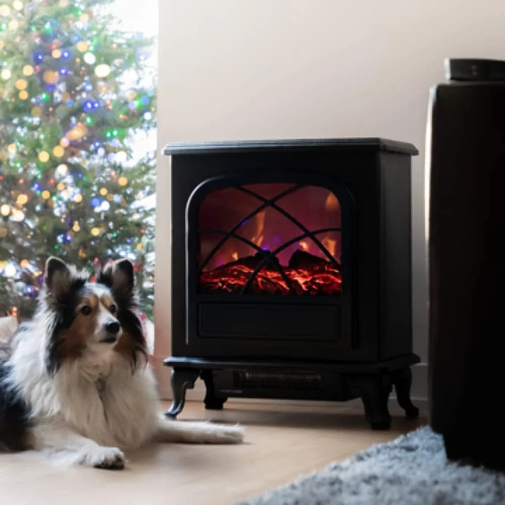 Black Infrared Electric Fireplace Stove Heater L776