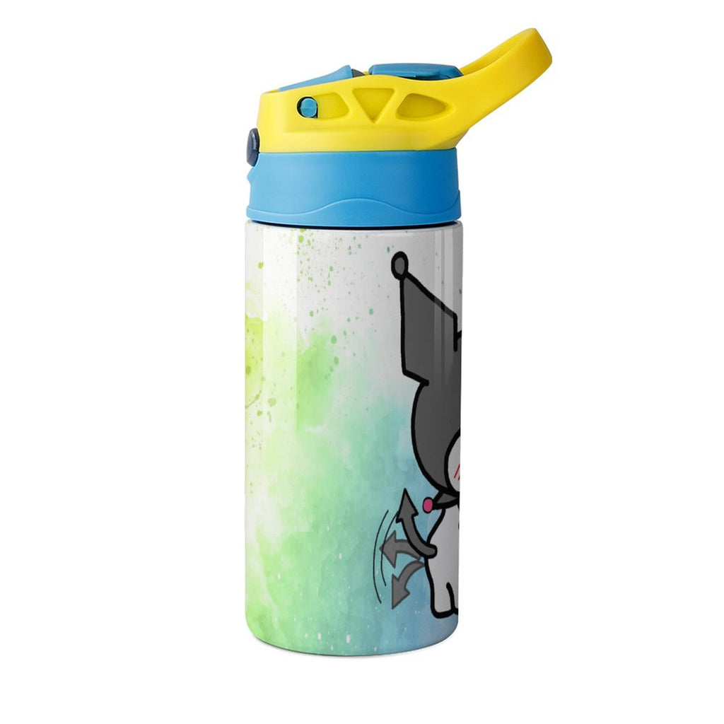 Stainless Steel Vacuum Insulated Children's Water Bottle With Straw P66968