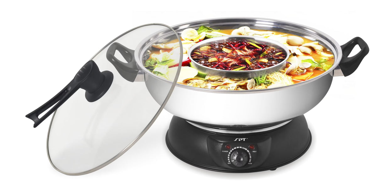5-quart Stainless Steel Electric Shabu Shabu Pot G6707