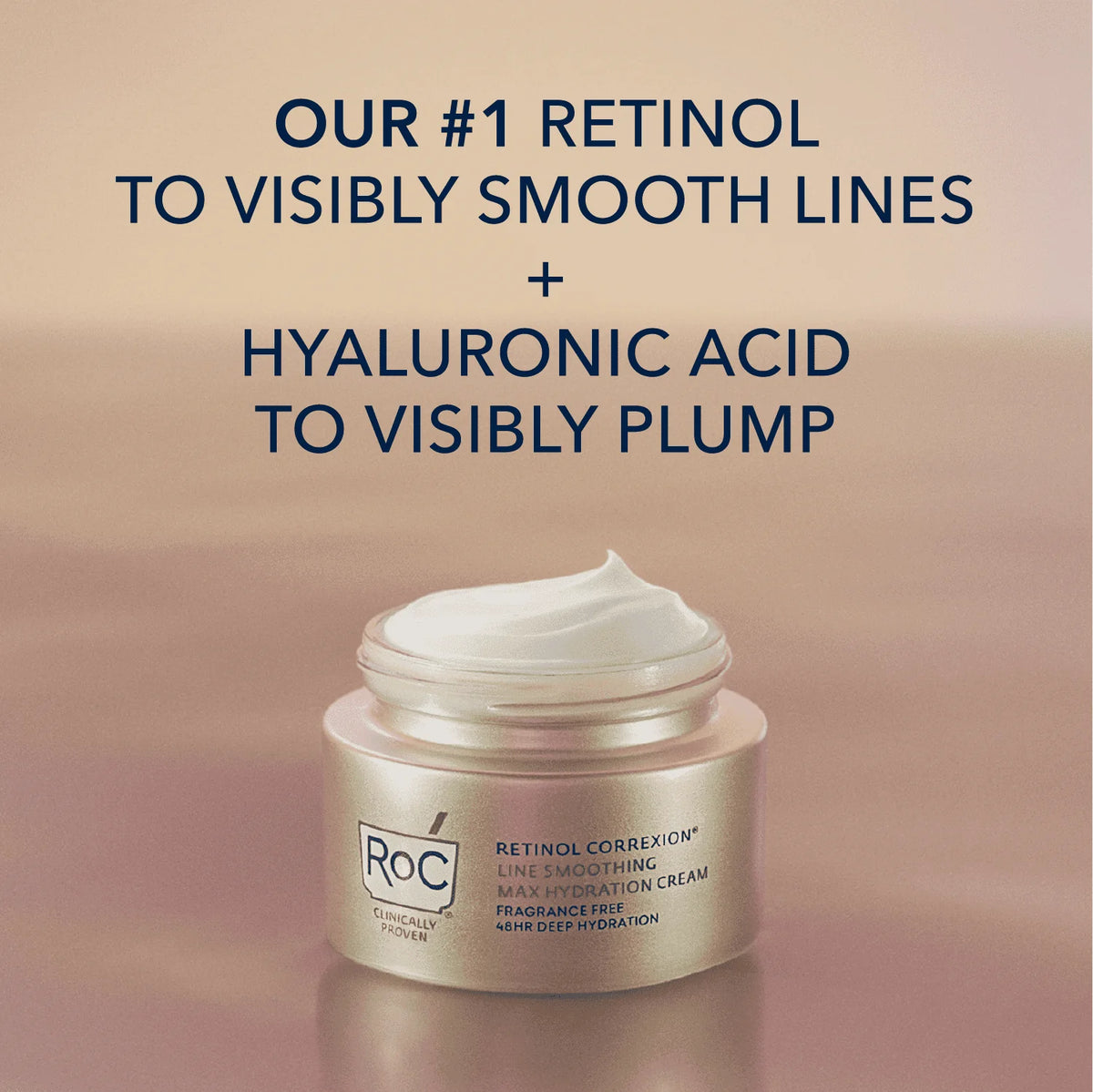 Retinol Anti-Aging Cream with Hyaluronic Acid, Fragrance-Free 1.7 oz W350405