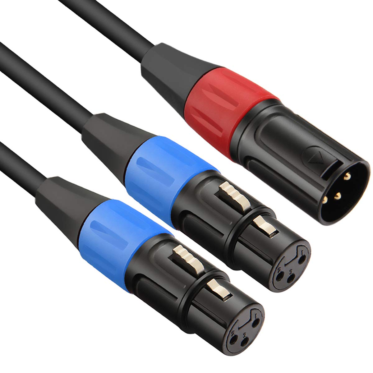 XLR Y-Cable 2 Female to 1 Male 1.6ft I763235
