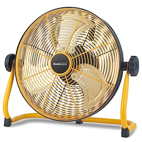 12" Portable Battery Operated Fan with Metal Blade X386166