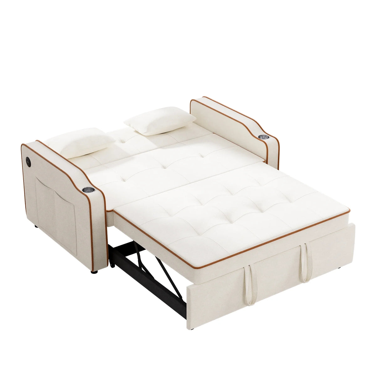 3 in 1 Convertible Sleeper Sofa Couch with Pullout Bed A793465