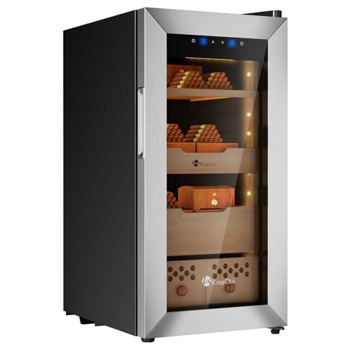 50L Electric Cigar Humidor with Spanish Cedar Wood Shelves H756