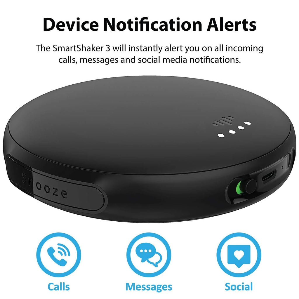 Black Vibration Bed Shaker Bluetooth Alarm Clock T58101