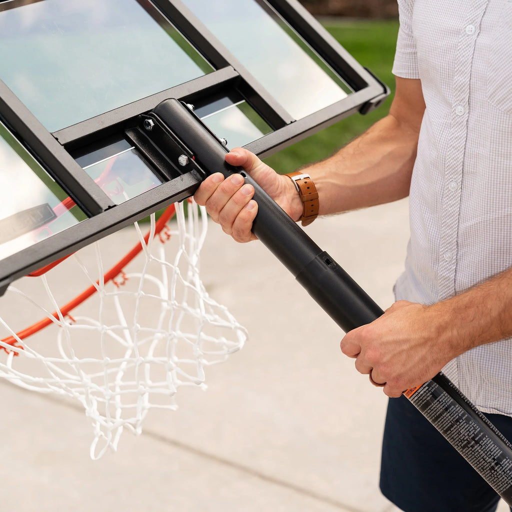 Adjustable Youth Portable Basketball Hoop 30 inch Polycarbonate N850608