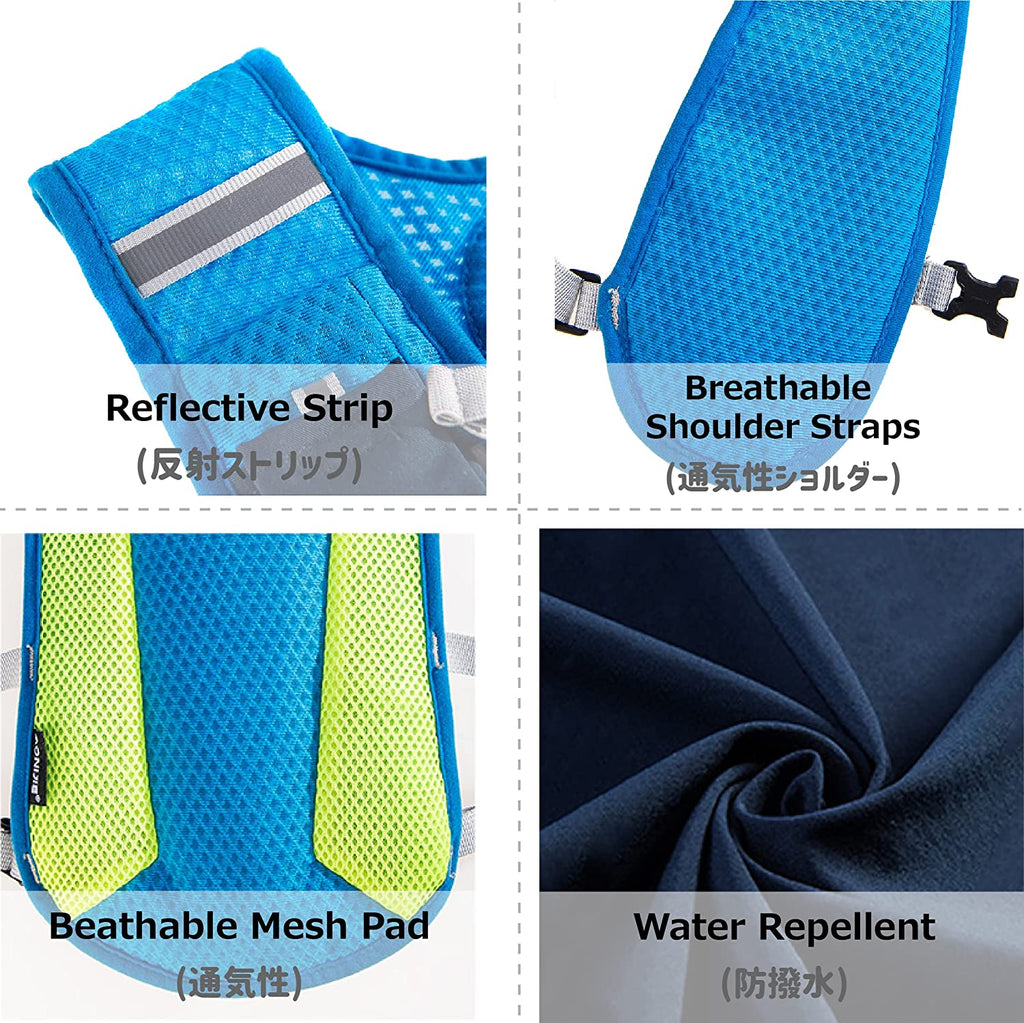 BPA Free Leakproof Water Bottles Flask with Hydration Belt Waist Packs Z33371