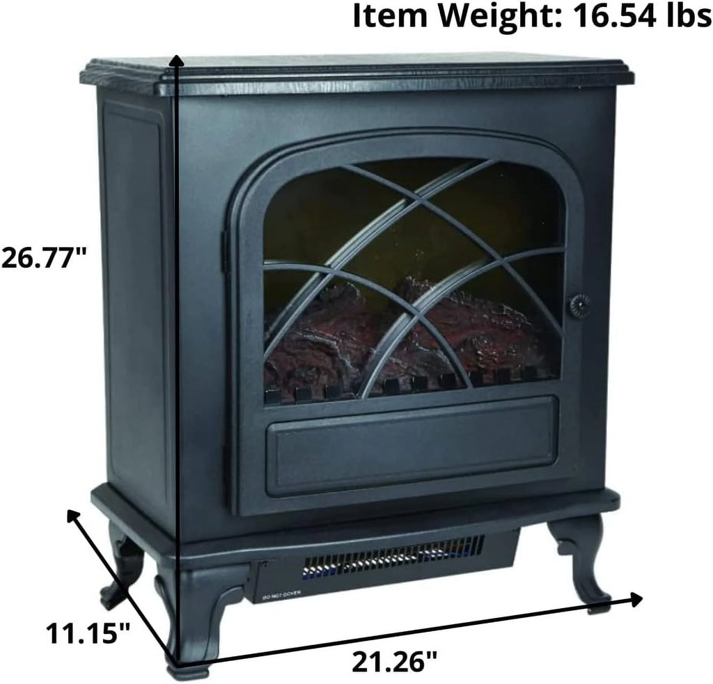 Black Infrared Electric Fireplace Stove Heater L776