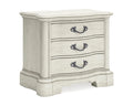 Antique White 3 Drawer Nightstand B71161