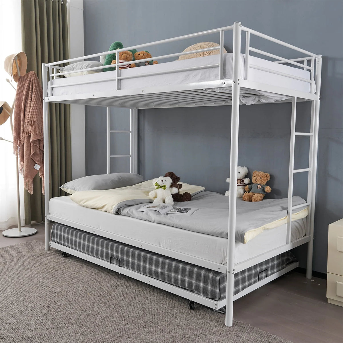 Twin over Twin Steel Bunk Beds Z705882