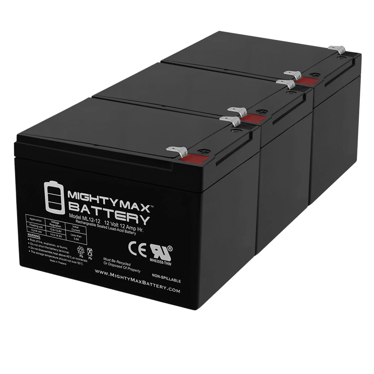 12V 12Ah Sealed Lead Acid Rechargeable Battery A370862