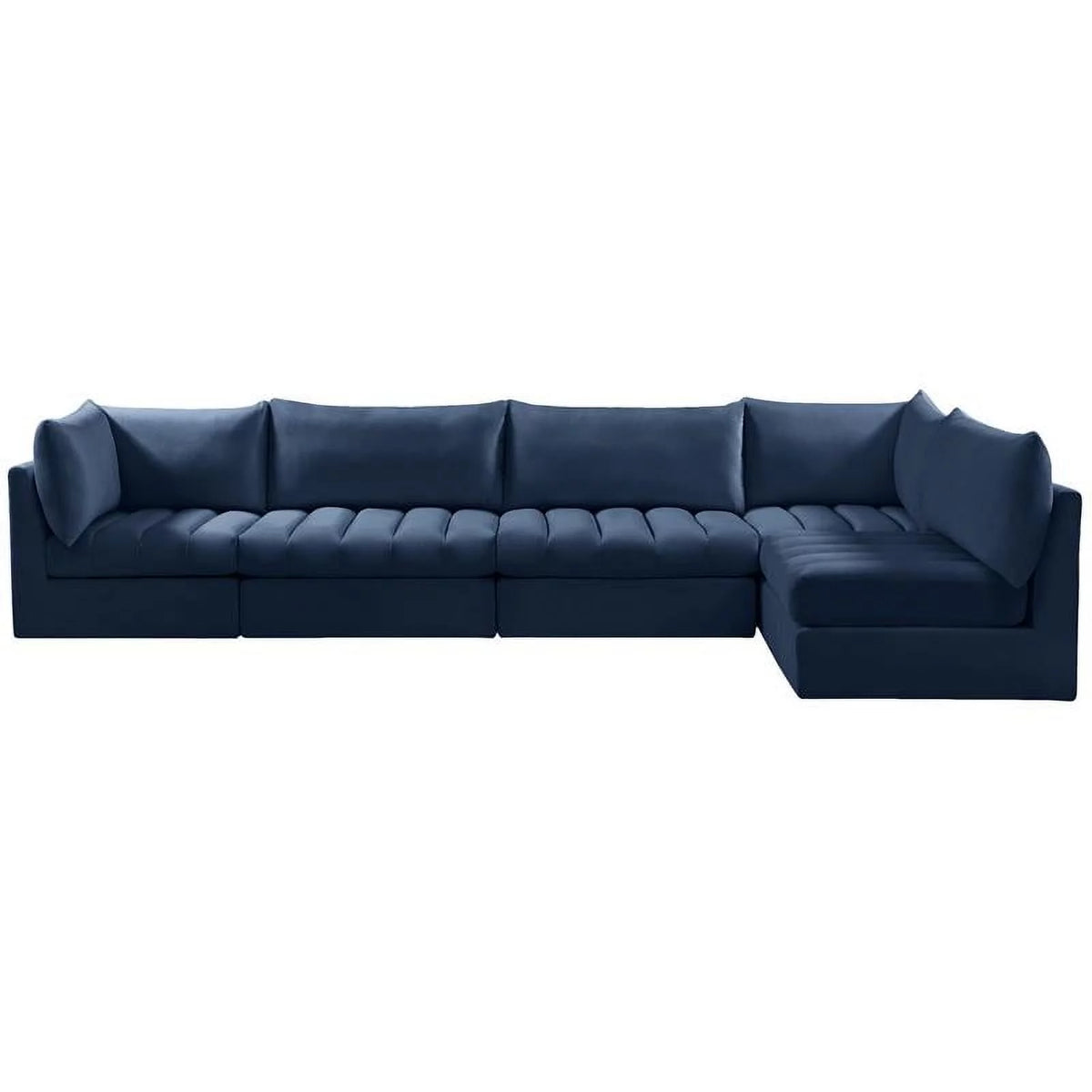 Navy Velvet Modular Sectional J4052