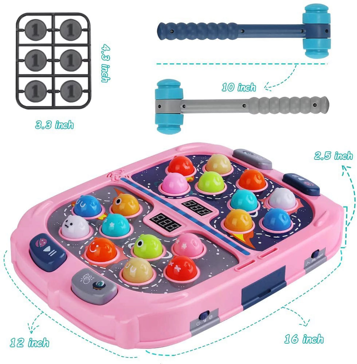 Whack A Mole Game with Sound and Light E508