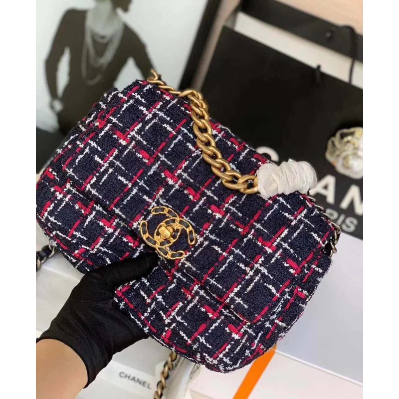 Tweed Flap Bag T5127