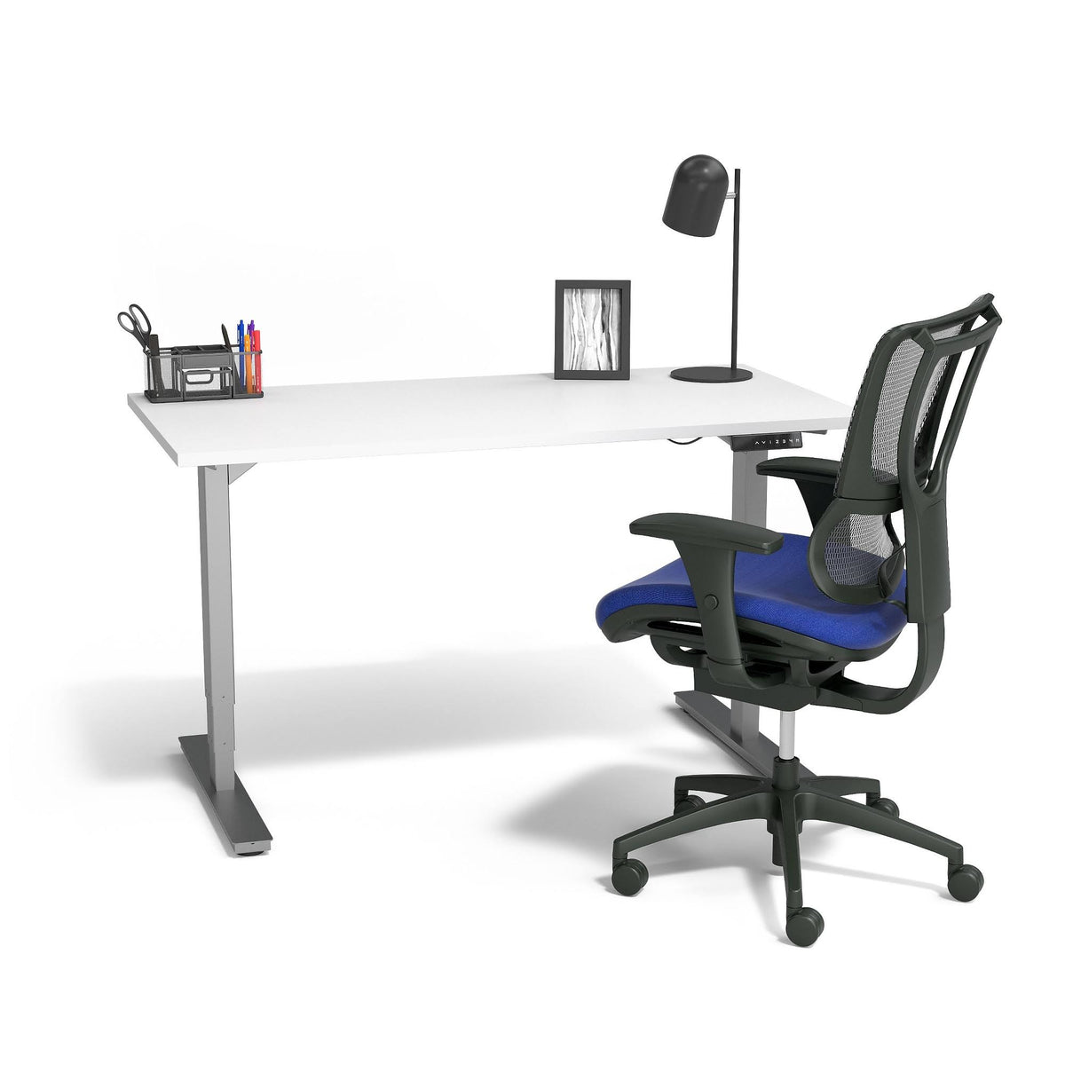 Blue/Black Mesh Back Task Chair K863361