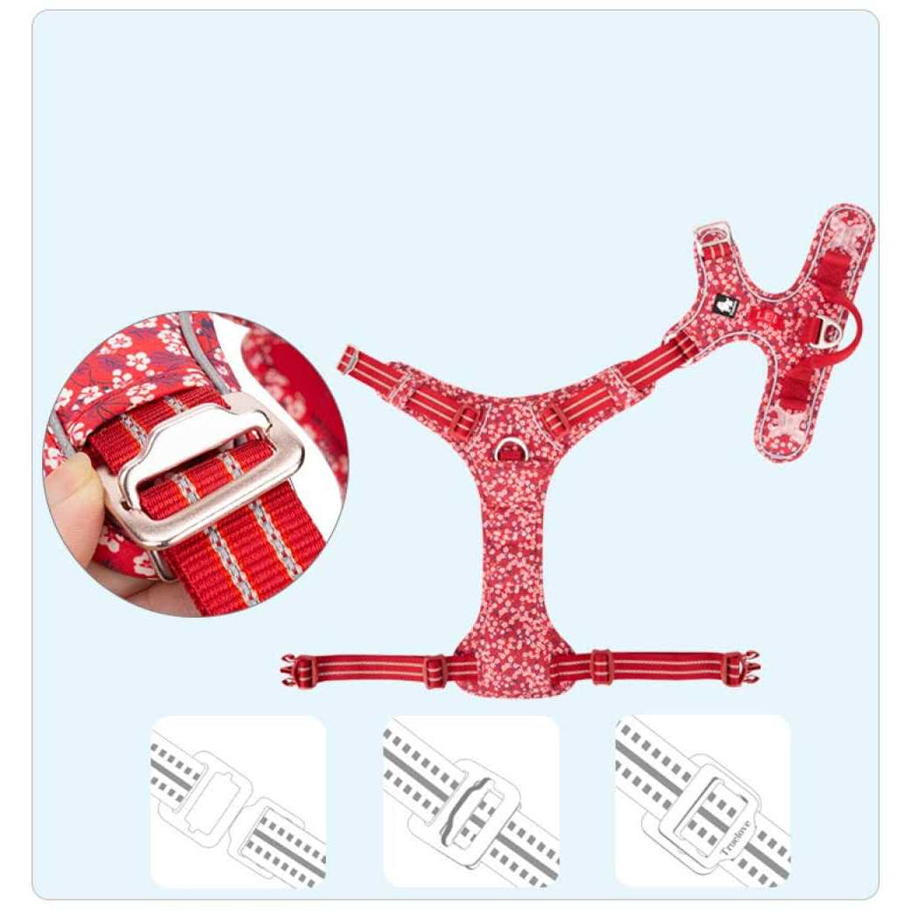 Floral Dog Harness U65743