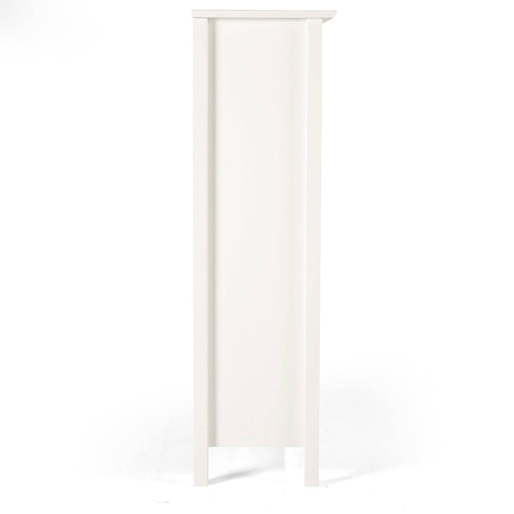 White Tall Bookcase B5930