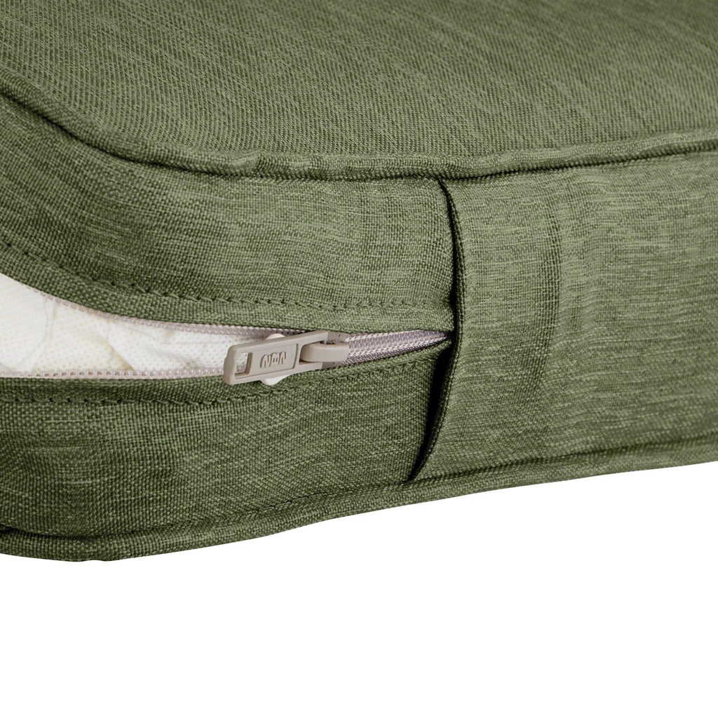Heather Indigo Blue 42"W x 18"D x 3"T Patio Cushion with Water Resistant Backing X563291