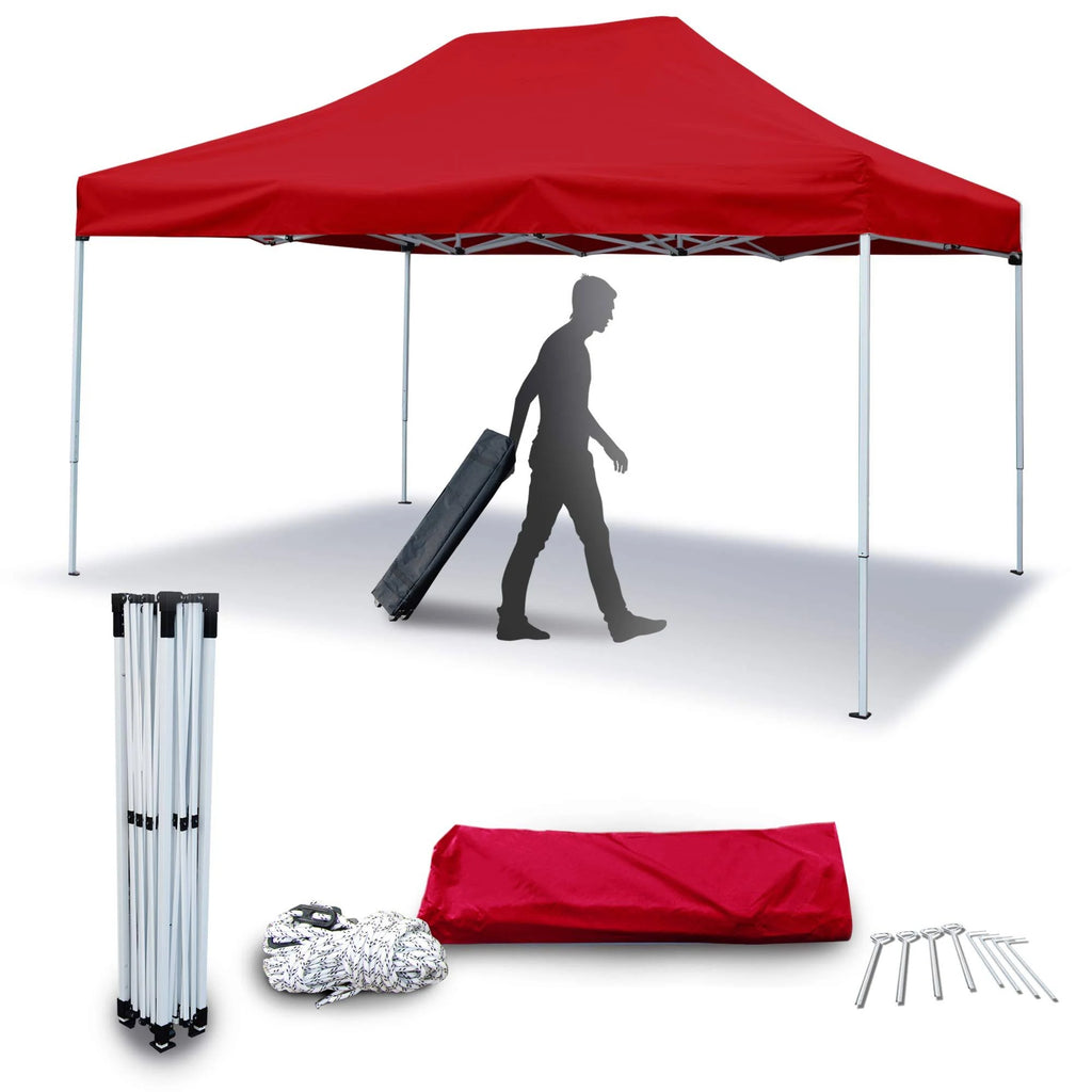 Red Commercial Instant Carport Canopy Pop-Up Tent N1361