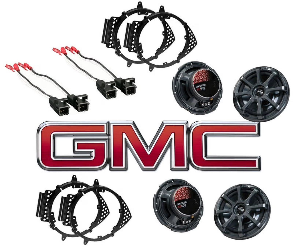 6.5" Speakers with Harness & Adapter Plates L796