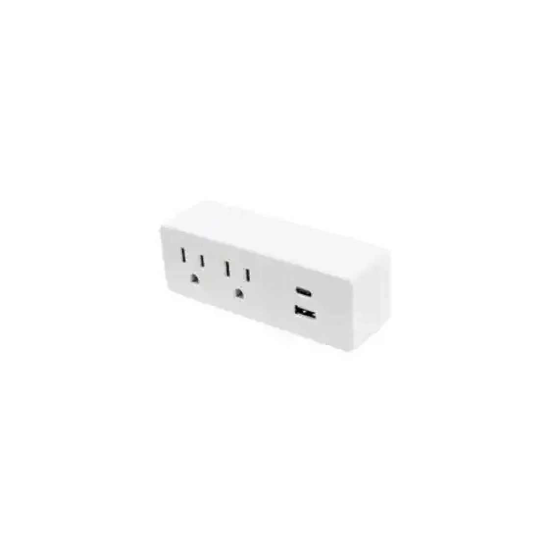 White 2-Outlet 2-USB Port Outlet Tap R68200