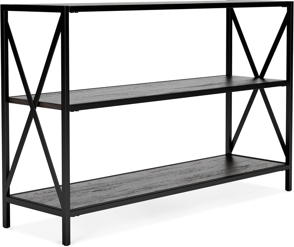 Black 3-Tier Bookcase V612